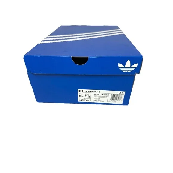 Adidas Campus Vulc Sneakers Grey Black Suede Canvas Men’s Size 10.5 New w/ Box